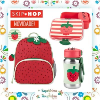 Skip Hop - Kit Mochila Infantil  Morango