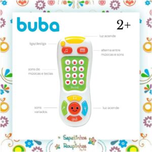 Buba - Kit Controle Remoto Musical e Microfone Musical Canta e Grava 2+ - Imagem 6