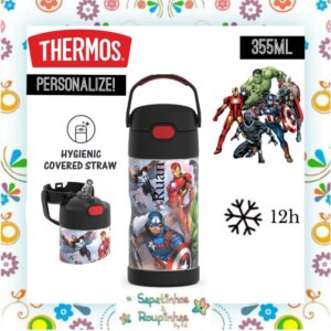 Thermos - Garrafa Térmica Vingadores 355ml com gravação a laser