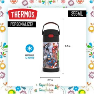 Thermos - Garrafa Térmica Vingadores 355ml com gravação a laser - Imagem 6