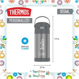 Thermos - Garrafa Térmica Cinza 355ml com gravação a laser - Imagem 4