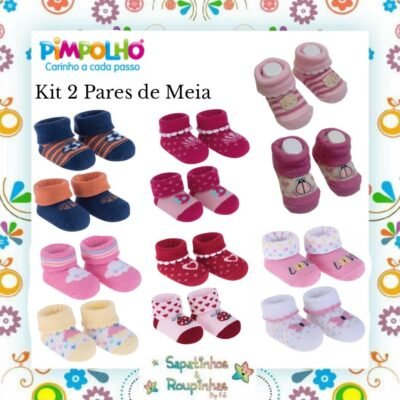 Pimpolho - Kit 2 Pares Meias