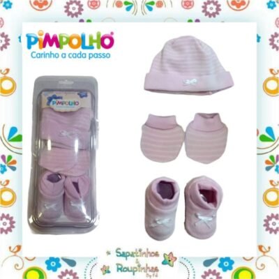 Pimpolho - Kit Gorro, Luva e Sapatinho