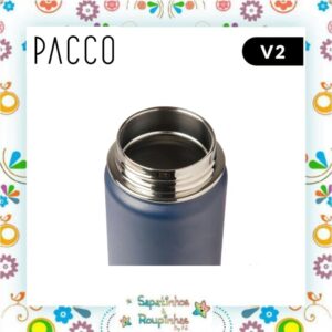 Pacco - Kit Marinho Garrafa Térmica HydraV2 350ml e Pote Termico Food 350ml com gravação a laser - Imagem 4