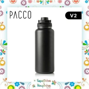 Pacco - Kit Preto Garrafa Térmica 950ml e Pote Térmico 500ml com gravação a laser - Imagem 6