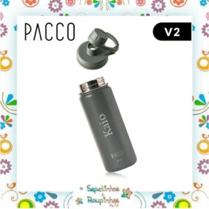 Pacco - Kit Pote Hermético SnackBox 540ml e Garrafa Térmica 500ml com gravação a laser - Imagem 7