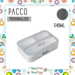 Pacco - Kit Pote Hermético SnackBox 540ml e Garrafa Térmica 500ml com gravação a laser - Imagem 6