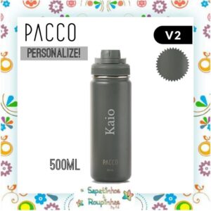 Pacco - Kit Pote Hermético SnackBox 540ml e Garrafa Térmica 500ml com gravação a laser - Imagem 13