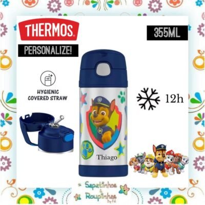 Thermos - Garrafa Térmica Patrulha Canina 355ml com gravação a laser