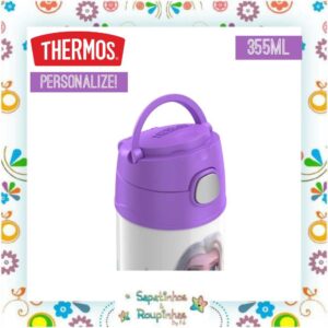 Thermos - Garrafa Térmica Frozen Lilás 355ml com gravação a laser - Imagem 5