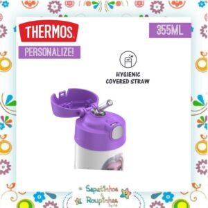 Thermos - Garrafa Térmica Frozen Lilás 355ml com gravação a laser - Imagem 4