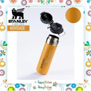 Stanley - Garrafa Térmica Quick Flip Saffron 710ml com gravação a laser - Imagem 3