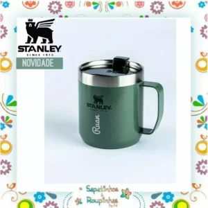 Stanley - Camp Mug Matte Hammertone Green 350ml com gravação a laser - Imagem 4