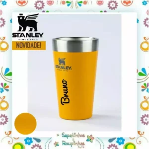 Stanley - Copo Térmico de cerveja sem tampa Saffron 473ml com gravação a laser - Imagem 3
