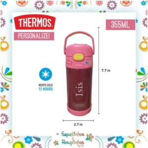 Thermos - Garrafa Térmica Bordô 355ml com gravação a laser - Imagem 3