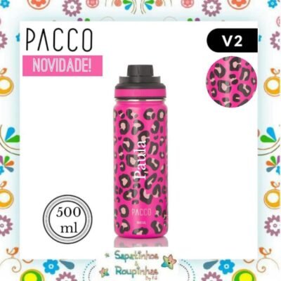 Pacco - Garrafa Térmica HydraV2 Leopard Pink 500ml