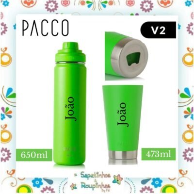 Pacco - Kit Verde com gravação a laser