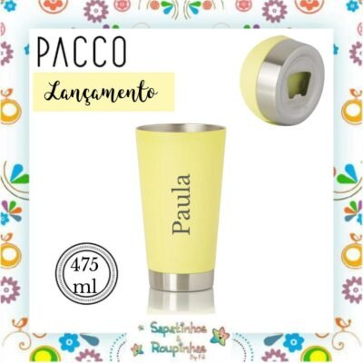 Pacco - Beer Cup Lima 475ml com gravação a laser