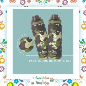 Pacco - Garrafa Térmica HydraV2 500ml Camuflada Militar com gravação a laser - Imagem 4