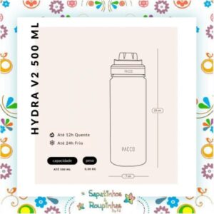 Pacco - Garrafa Térmica HydraV2 500ml Camuflada Militar com gravação a laser - Imagem 3