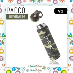 Pacco - Garrafa Térmica HydraV2 650ml Camuflada Militar com gravação a laser - Imagem 7