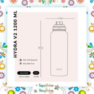 Pacco - Garrafa Térmica HydraV2 1200ml Camuflada Militar com gravação a laser - Imagem 5