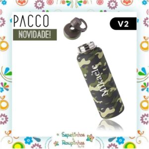Pacco - Garrafa Térmica HydraV2 1200ml Camuflada Militar com gravação a laser - Imagem 4