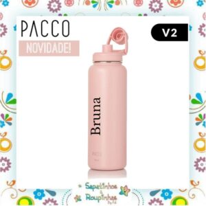 Pacco - Garrafa Térmica HydraV2 1200ml Rose com gravação a laser - Imagem 3