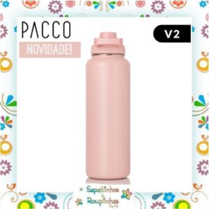 Pacco - Garrafa Térmica HydraV2 1200ml Rose com gravação a laser - Imagem 2