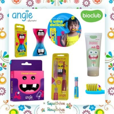 Angie By Angelus/BioClub - Kit de Cuidado Oral com gravação a laser