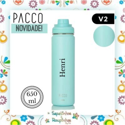 Pacco - Garrafa Térmica HydraV2 650ml Nuvem com gravação a laser