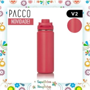 Pacco - Garrafa Térmica HydraV2 Cereja 500ml com gravação a laser - Imagem 5
