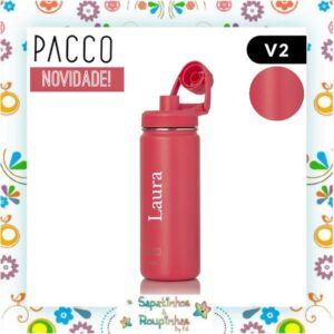 Pacco - Garrafa Térmica HydraV2 Cereja 500ml com gravação a laser - Imagem 3