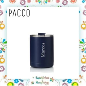 Pacco - Kit Copo Térmico Marinho com gravação a laser - Imagem 10