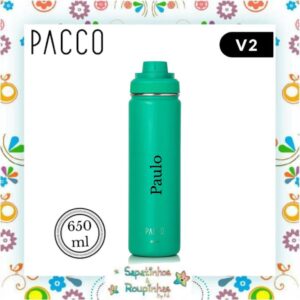 Pacco - Kit Garrafa Térmica e Copo Térmico Thermocup Esmeralda com gravação a laser - Imagem 8