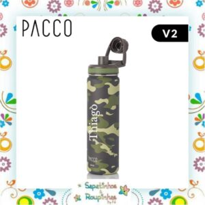 Pacco - Kit Garrafa Térmica e Copo Camuflada Militar com gravação a laser - Imagem 5