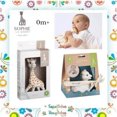Sophie La Girafe - Kit Brinquedo de banho 0m+ e Girafa Sophie Mordedor 0m+