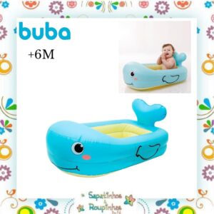 Buba/Comtac Kids & Care - Kit Banheira Inflável +6M e Espelho para Banho +9M - Imagem 8