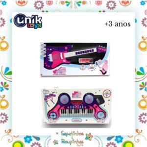 Unik toys - Kit Guitarra Eletrônica e Piano Eletrônico +3 - Imagem 5
