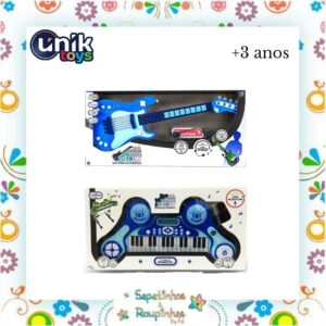 Unik toys - Kit Guitarra Eletrônica e Piano Eletrônico +3 - Imagem 3