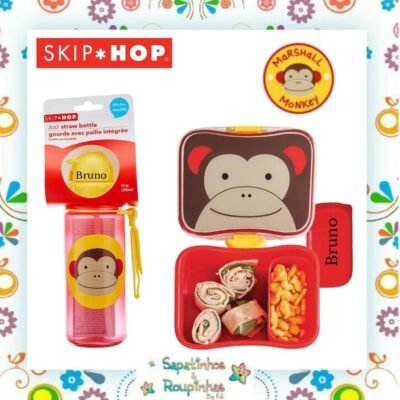 Skip Hop - Kit Zoo Macaco com gravação a laser