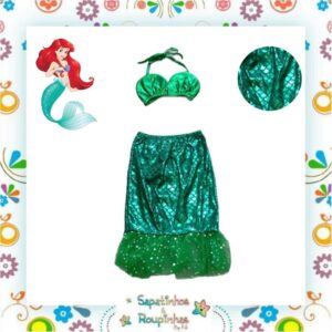 Fantasia Sereia Infantil - Imagem 3