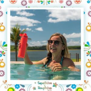 Pacco - Kit Garrafa Térmica Laranja e Mix Connect Coral com gravação a laser - Imagem 7