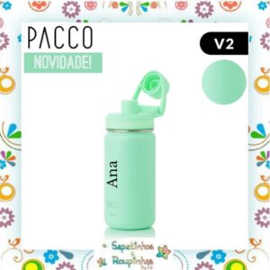 Pacco - Garrafa Térmica HydraV2 Menta 350ml com gravação a laser - Imagem 4