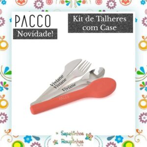 Pacco - Kit de Talheres O PocketSet com Case em Silicone com gravação a laser - Imagem 3