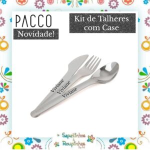 Pacco - Kit de Talheres O PocketSet com Case em Silicone com gravação a laser - Imagem 7