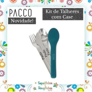 Pacco - Kit de Talheres O PocketSet com Case em Silicone com gravação a laser - Imagem 6