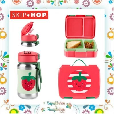 Skip Hop - Kit Bento Box e Garrafa de Aço Inox com gravação a laser