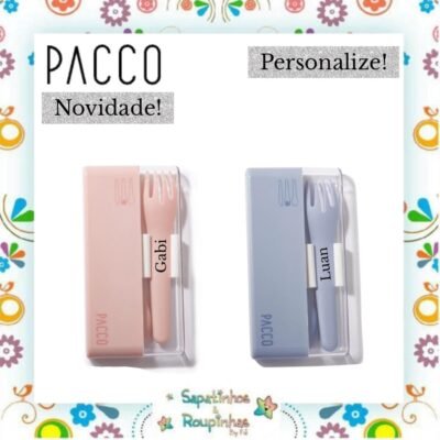 Pacco - Conjunto de Talheres Easy Set com gravação a laser