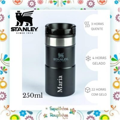 Stanley - Mug Térmico Neverleak Black 250ml com gravação a laser
